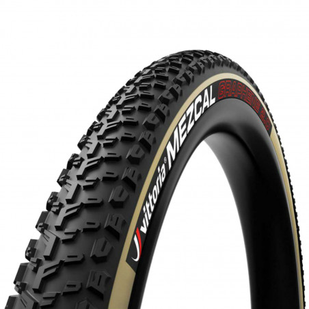 Pneu vtt 29 x 2.25 Vittoria mezcal 3  graphene 2.0 tnt tubetype-tubeless noir-beige -terrain sec- ts (55-622)