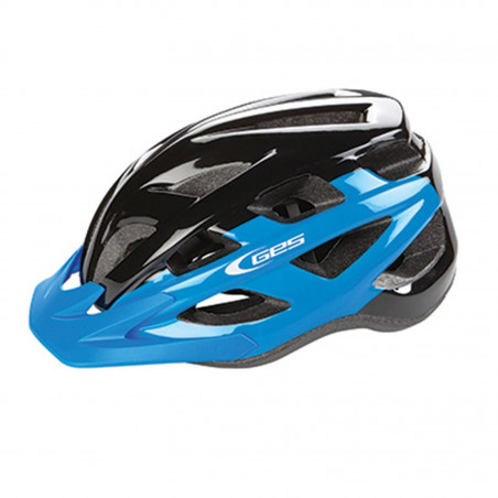 CASQUE VELO ADULTE GES CITY VARIK BLEU-NOIR TAILLE 58-62 AVEC VISIERE ET SYSTEM FIT LOCK (VENDU EN BOITE)