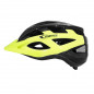 CASQUE VELO ADULTE GES CITY VARIK JAUNE-NOIR TAILLE 58-62 AVEC VISIERE ET SYSTEM FIT LOCK (VENDU EN BOITE)