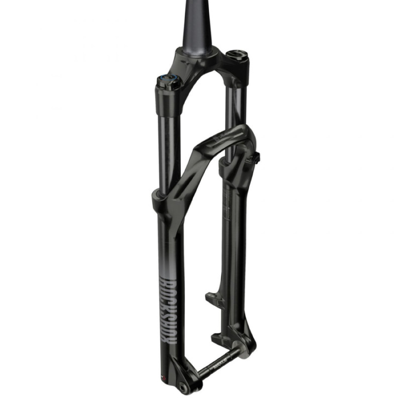 FOURCHE VTT 27.5 " ROCKSHOX JUDY SILVER TK SOLO AIR NOIR POUR FREIN A DISQUE (CONE 39.8mm en bas) PIVOT CONIQUE LISSE