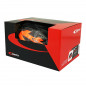 CASQUE VELO ADULTE GES CITY VARIK ORANGE-NOIR TAILLE 54-58 AVEC VISIERE ET SYSTEM FIT LOCK (VENDU EN BOITE)