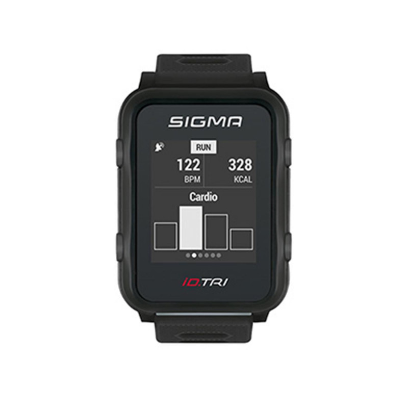 Montre gps cardio Sigma id tri noir cardio au poignet - mode competition et entrainement