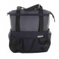 SACOCHE ARRIERE VELO LATERALE BASIL SHOPPER XL NOIR-GRIS DROIT-GAUCHE 20L (FIXATION PORTE BAGAGE)