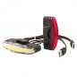 ECLAIRAGE VELO USB KIT SPANNINGA ARCO NOIR LIVRE 3 FONCTIONS STANDARD, ECO, FLASH
