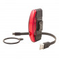 ECLAIRAGE VELO USB KIT SPANNINGA ARCO NOIR LIVRE 3 FONCTIONS STANDARD, ECO, FLASH