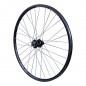 Roue vtc 700x35 disc arriere m640 alu noir moyeu pour Shimano disc m745 6 trous pour cassette Shimano-Sram 10-9v. tubetype et