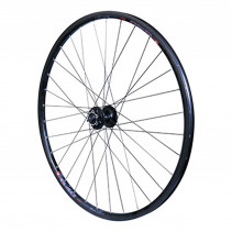 Roue vtc 700x35 disc avant m640 alu noir moyeu Shimano disc m745 6 trous tubetype et tubeless ready