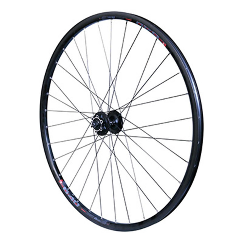 Roue vtc 700x35 disc avant m640 alu noir moyeu Shimano disc m745 6 trous tubetype et tubeless ready