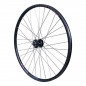 Roue vtc 700x35 disc avant m640 alu noir moyeu Shimano disc m745 6 trous tubetype et tubeless ready