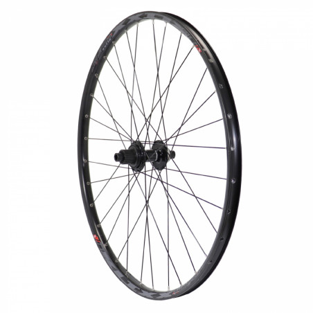Roue vtt 29" klixx boost all mountain disc arriere noir moyeu centerlock Shimano mt510 12v. microspline (compatible tubeless