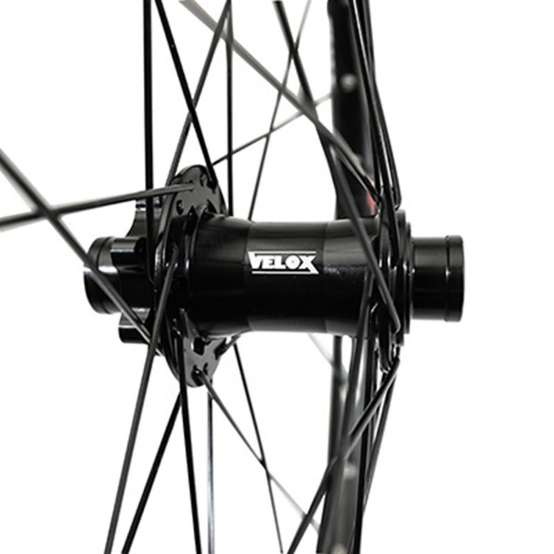 Roue vtt 27.5" maxx 25 freeride disc 6 trous avant noir Velox (tubeless et tubetype)  pour axe 20-100  - jante ext 31mm