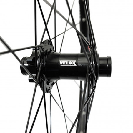 Roue vtt 27.5" maxx 25 freeride disc 6 trous avant noir Velox (tubeless et tubetype)  pour axe 20-100  - jante ext 31mm