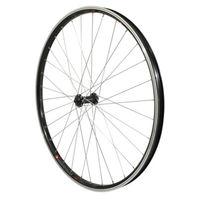 Roue vtc 700x35 avant kargo vae-e-bike alu double paroi moyeu Shimano tx500 noire blocage (renforce)