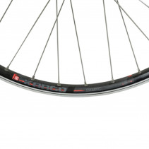 Roue vtc 700x35 arriere kargo disc vae-e-bike alu noire double paroi moyeu Shimano m475 disc 6 trous cassette 9-8v. (renforce)