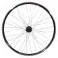 Roue vtc 700x35 arriere kargo disc vae-e-bike alu noire double paroi moyeu Shimano m475 disc 6 trous cassette 9-8v. (renforce)