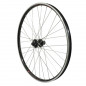 Roue vtc 700x35 arriere kargo disc vae-e-bike alu noire double paroi moyeu Shimano m475 disc 6 trous cassette 9-8v. (renforce)