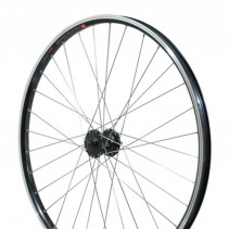Roue vtc 700x35 avant kargo disc vae-e-bike alu double paroi moyeu Shimano m475 disc 6 trous noire blocage (renforce)