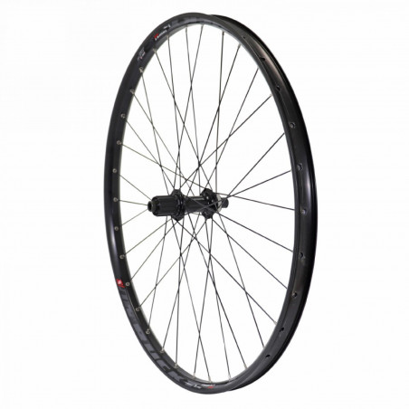 Roue vtt 29" trucky 30 disc arriere noir moy centerlock mt400 11-10v. (compatible tubeless et tubetype) pour axe traversant