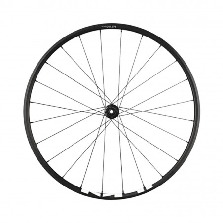 Roue vtt 27.5" Shimano mt501 boost disc centerlock arriere 12v. noir pneu axe traversant 12-148 - largeur jante exterieur