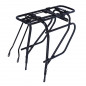 PORTE BAGAGE VELO ARRIERE A TRINGLES BASIL ALU NOIR 28"-26"-700C COMPATIBLE SYSTEME MIK GAMME BASIL -poids maxi 27kgs-