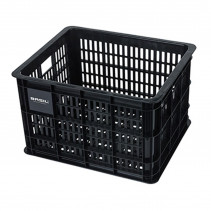 PANIER - CAISSE PLASTIQUE BASIL NOIRE 33L AVANT-ARRIERE (40x33x25cm)