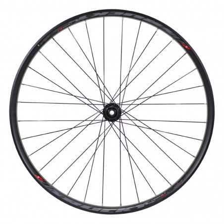 Roue vtt 27.5" plus trucky 35 disc arriere noir moy centerlock mt400 11-10v. (tubeless et tubetype) pour axe traversant 12-142