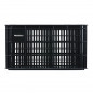PANIER - CAISSE PLASTIQUE BASIL NOIRE 50L AVANT-ARRIERE (50x36x27cm)
