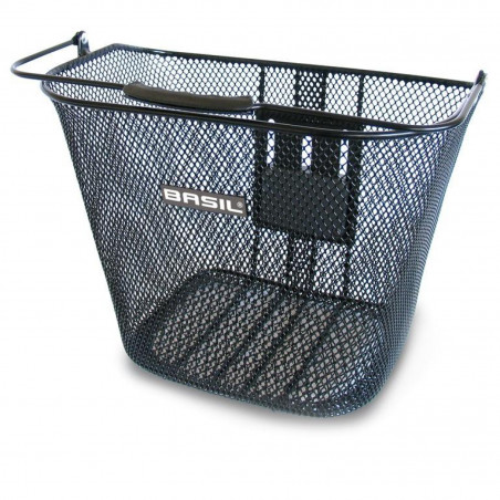 PANIER AVANT BASIL BREMEN 26x35x29 cm SUPPORT KLICKFIX NOIR - 10227 - 8715019102271