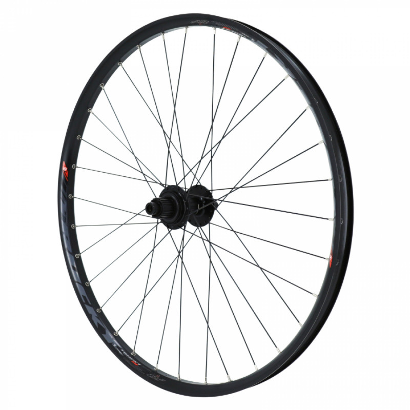 Roue vtt 27.5" plus trucky 35 disc arriere noir moy centerlock mt510 12v. microspline (tubeless et tubetype) pour axe