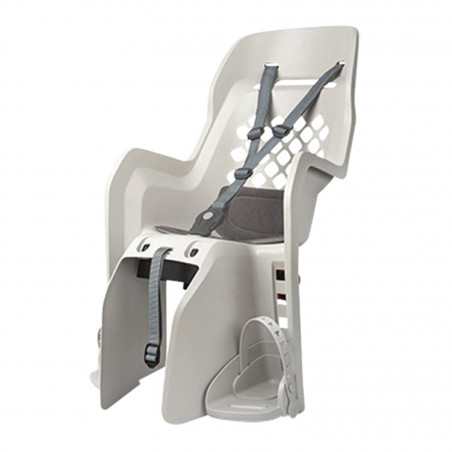 PORTE BEBE AR SUR PORTE BAGAGE POLISPORT JOY CFS CREME COUSSIN GRIS FONCE 22KGS (120-175MM