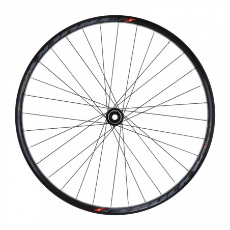 Roue vtt 27.5" plus trucky 35 disc avant noir moy centerlock mt400 (tubeless et tubetype) pour axe traversant 15-100  pour