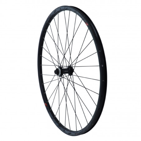 Roue vtt 29" klixx traxx disc avant noir moyeu centerlock Shimano alivio (compatible tubeless et tubetype)  axe traversant