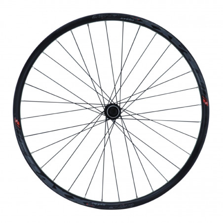 Roue vtt 29" klixx traxx disc avant noir moyeu centerlock Shimano alivio (compatible tubeless et tubetype)  axe traversant