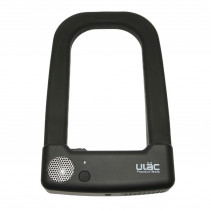 ANTIVOL VELO U AVEC ALARME SONORE 125x200x35mm SILICONE NOIR CLE (PROTEGE LA PEINTURE DES CHOCS)