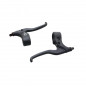 LEVIER DE FREIN VTT-VTC 4 DOIGTS NEWTON RESINE NOIR POUR V-BRAKE (PAIRE)