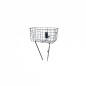 Panier avant acier, montage fixe sur fourche "BASIL ROBIN" ARGENT.