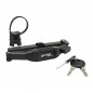 ANTIVOL VELO PLIABLE A CLE CROPS L 80cm NOIR TYPE COUTEAU - COMPATIBLE AVEC ALARME SONORE 159964