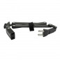 ANTIVOL VELO PLIABLE A CLE CROPS L 80cm NOIR TYPE COUTEAU - COMPATIBLE AVEC ALARME SONORE 159964