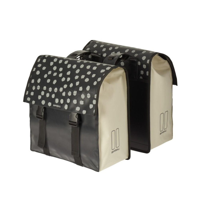 SACOCHES BASIL URBAN LOAD IMPERMÉABLE NOIR/BEIGE 53 L - 17739 - 8715019177392