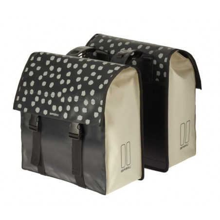SACOCHES BASIL URBAN LOAD IMPERMÉABLE NOIR/BEIGE 53 L - 17739 - 8715019177392
