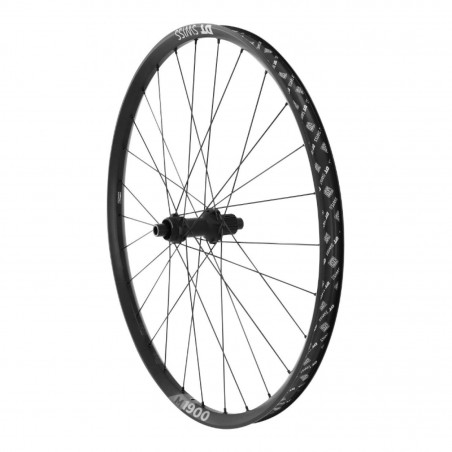 Roue vtt 27.5" dt swiss m1900 boost disc centerlock arriere noir Shimano microspline 12v. (tubeless et tubetype)  axe 12-148 -