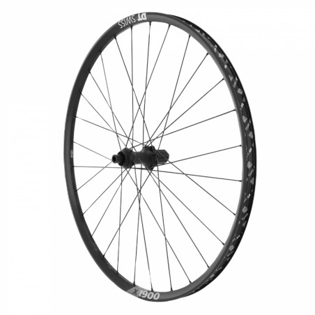 Roue vtt 29" dt swiss x1900 boost tubeless ready disc centerlock arriere noir Shimano 10-11v.  axe traversant 12-148 - jante