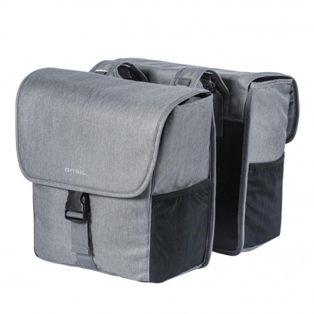 SACOCHE DOUBLE BASIL GO DOUBLE GREY MELEE - 17764 - 8715019177644