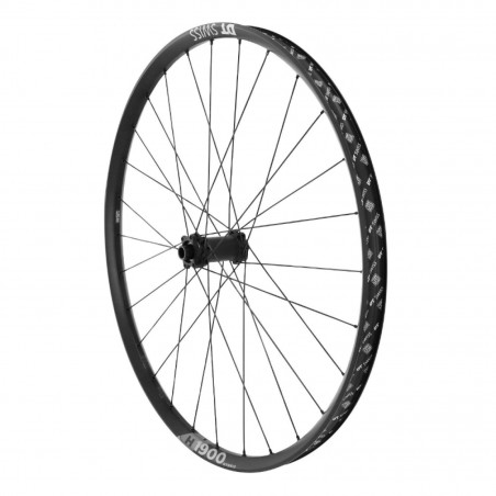 Roue vtt 29" dt swiss h1900 boost mountain et e-bike disc 6 trous avant noir (compatible tubeless et tubetype) axe 15-110 -