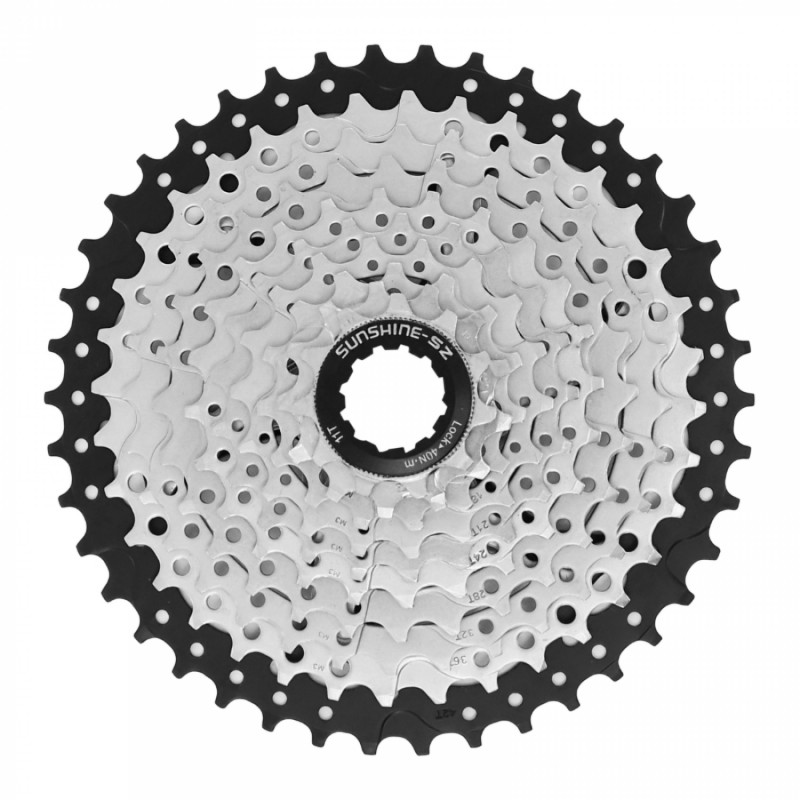 Cassette 10v. p2r shine pour Shimano/Sram vtt 11-42 argent