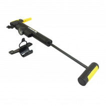 Pompe mini route-vtt Michelin noir en alu avec mano 8 bars poignee orientable (pression 5 bars max) vs-vp