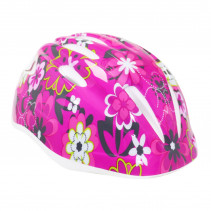 CASQUE VELO ENFANT NEWTON FLOWER ROSE-BLANC AVEC LOCK TAILLE 48-52 (VENDU EN BOITE)