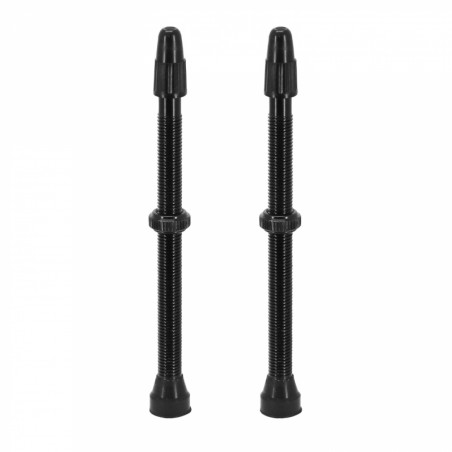 VALVE DE PNEU TUBELESS VITTORIA 80 mm ALU NOIR OBUS DEMONTABLE (VENDU PAR 2)