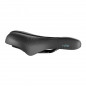 SELLE ROYAL LOISIR FLOAT ATHLETIC NOIR MIXTE  267x161mm A MEMOIRE DE FORME, AVEC TROU CENTRAL