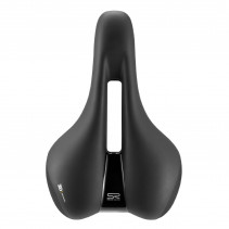 SELLE ROYAL LOISIR ELLIPSE AVEC TROU CENTRAL NOIR FEMME 260x197mm MATERIAU DOUBLE COUCHE